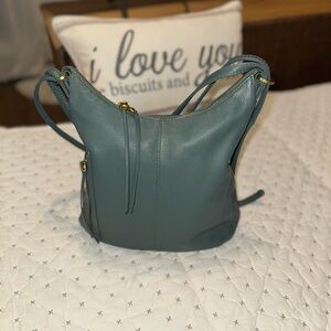HOBO Merrin Teal Leather Hobo convertible backpack Bag